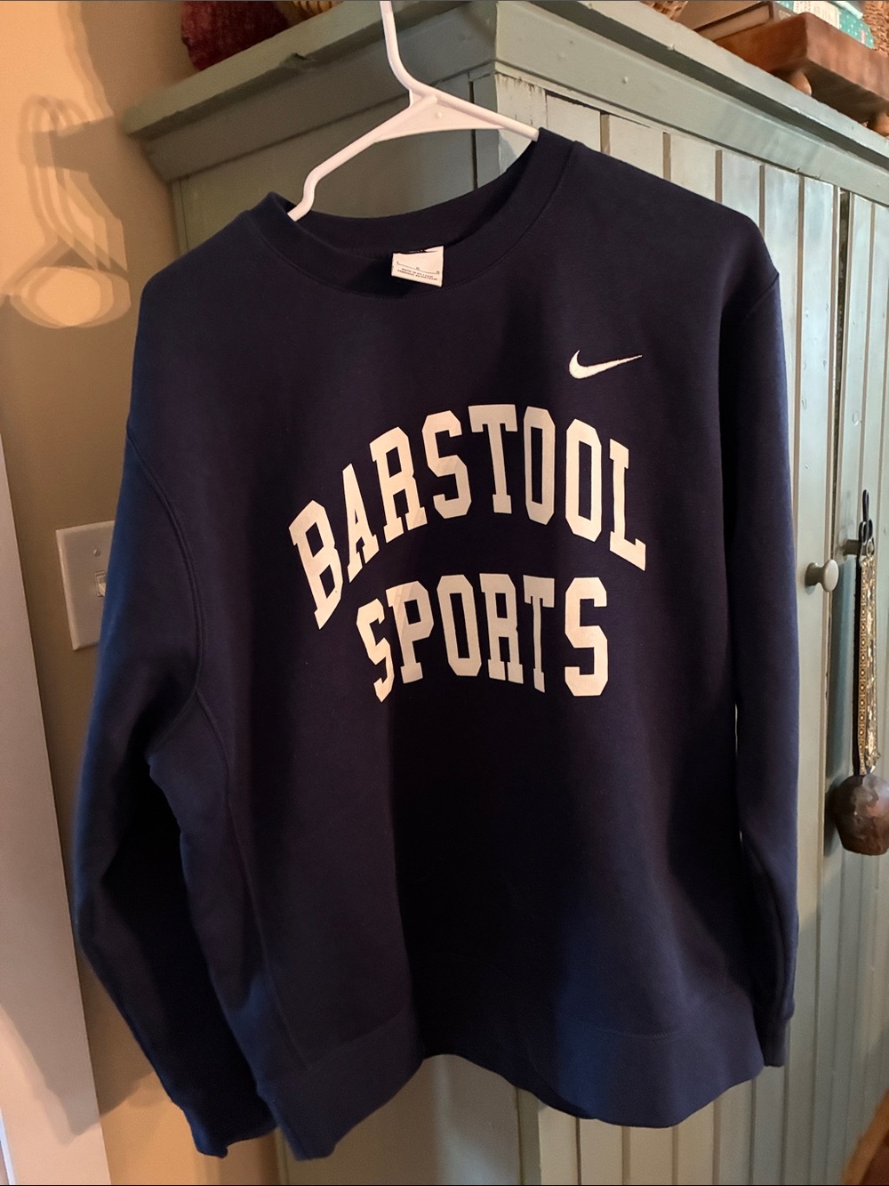 Nike Navy Barstool Sports Crewneck Sweatshirt